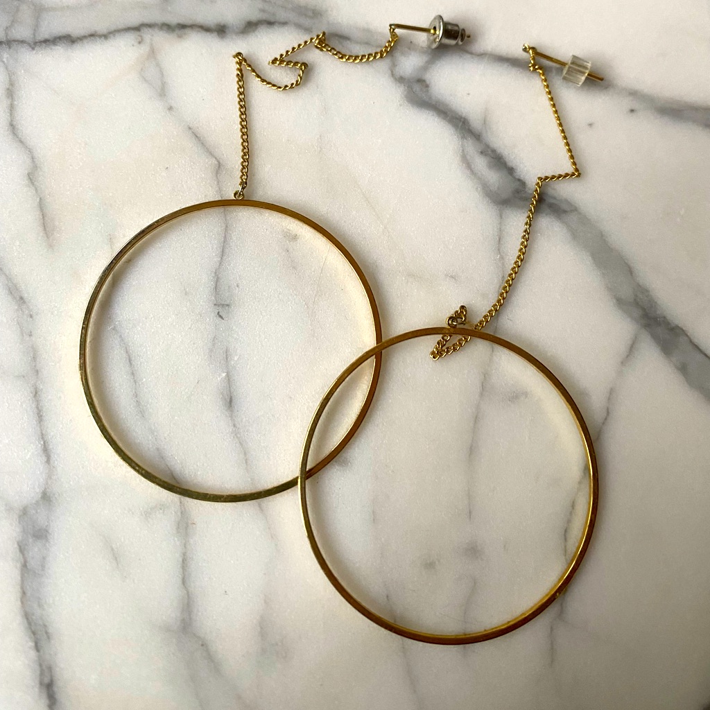 Dangle Circle Earrings